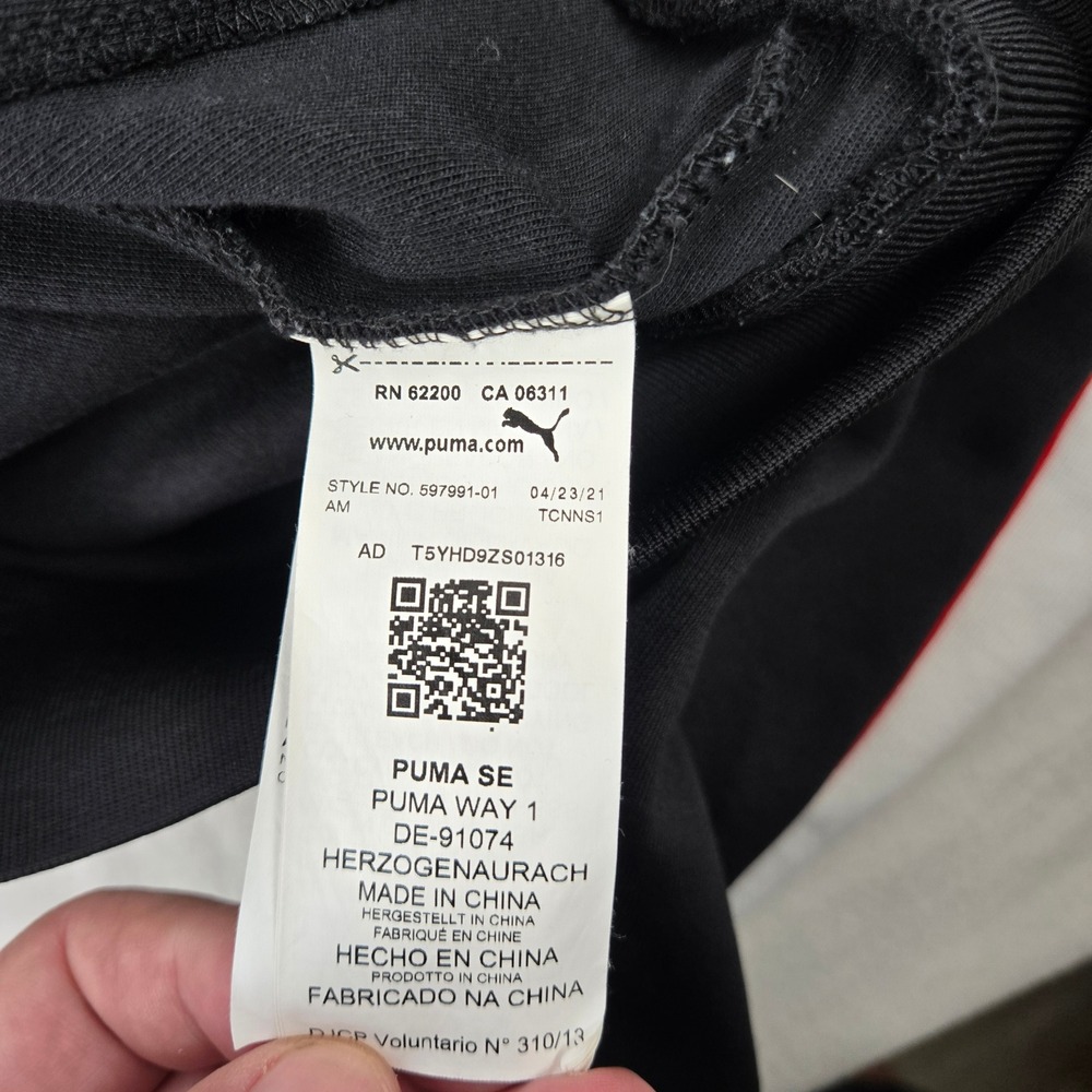 Puma BMW M Motorsport T7 Track Racing Jacket Unisex Small Black Zip Up X MMS - Picture 6 of 9